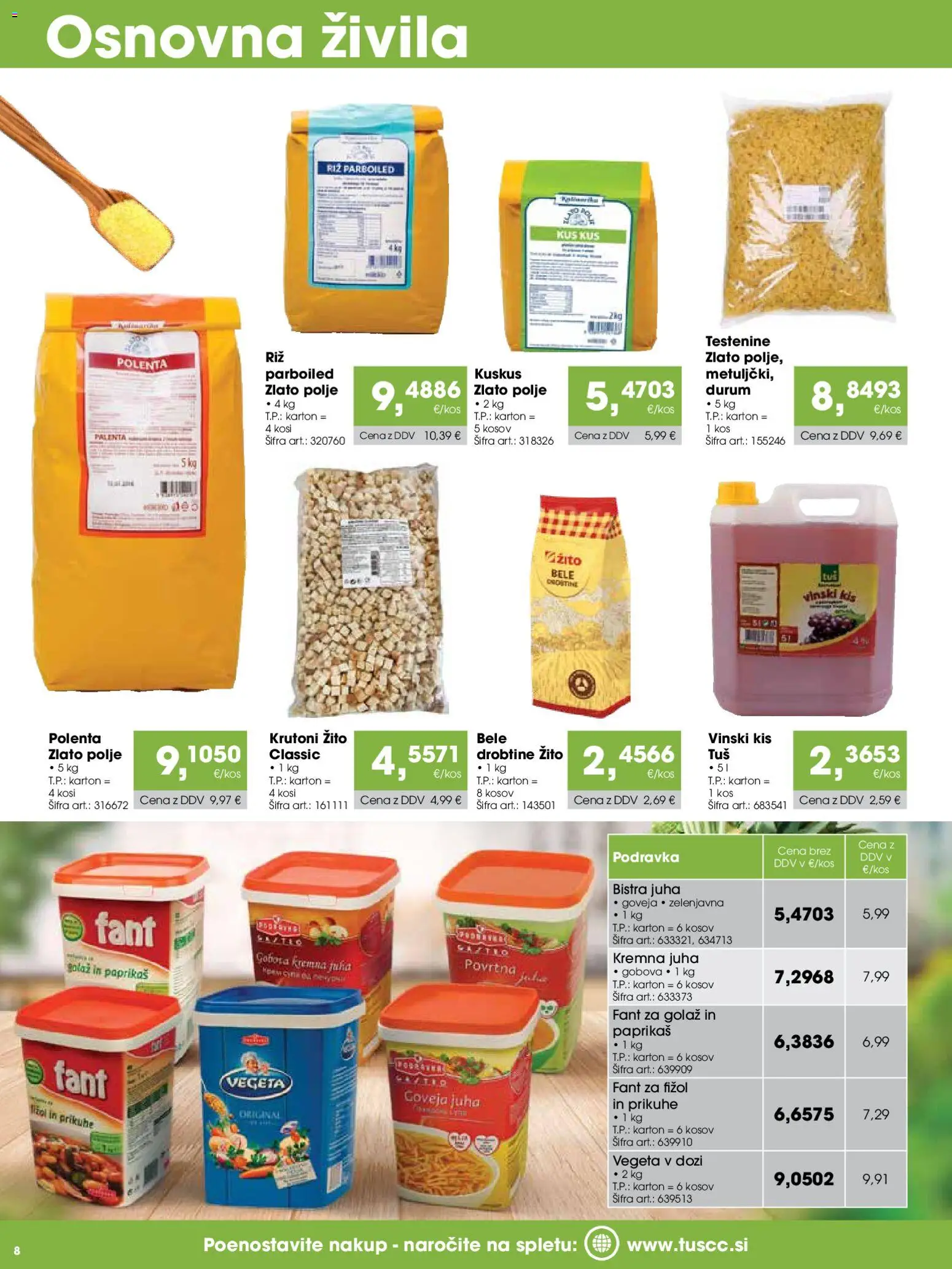 Novi Tuš katalog ponudbe – veljaven od 07.02.2026 | Stran: 8