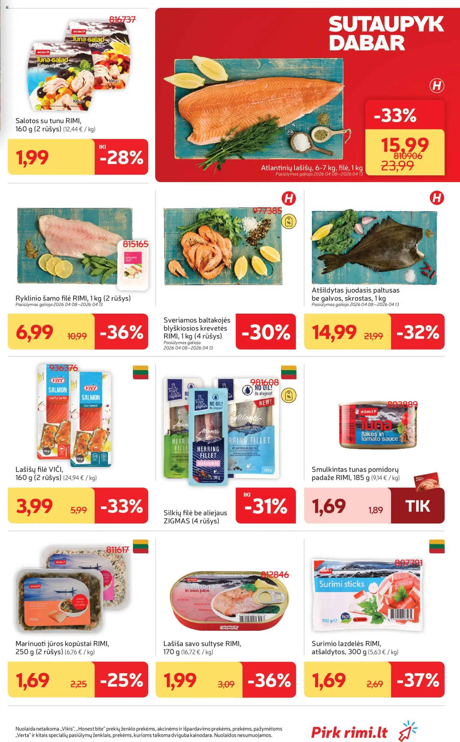 Rimi akcijos nuo 07.04.2026 | Puslapis: 15 | Prekių: Salotos