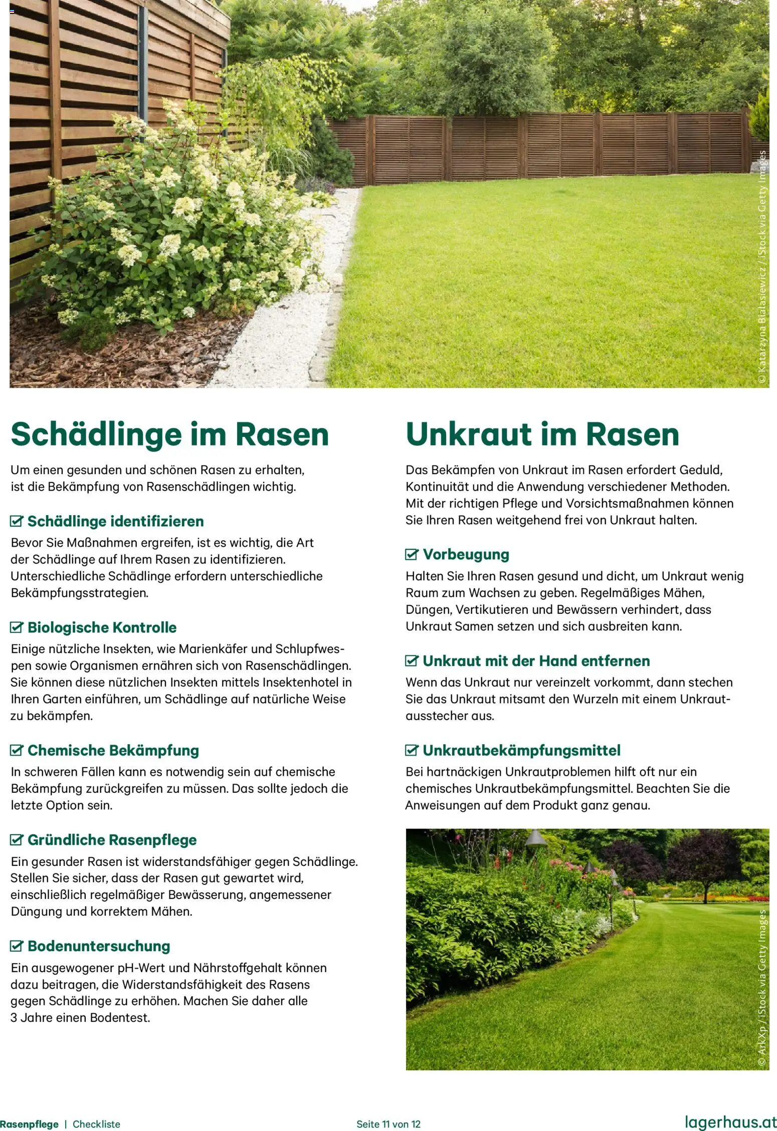 Lagerhaus  Checkliste Rasenpflege gültig ab 01.01.2025 | Seite: 11