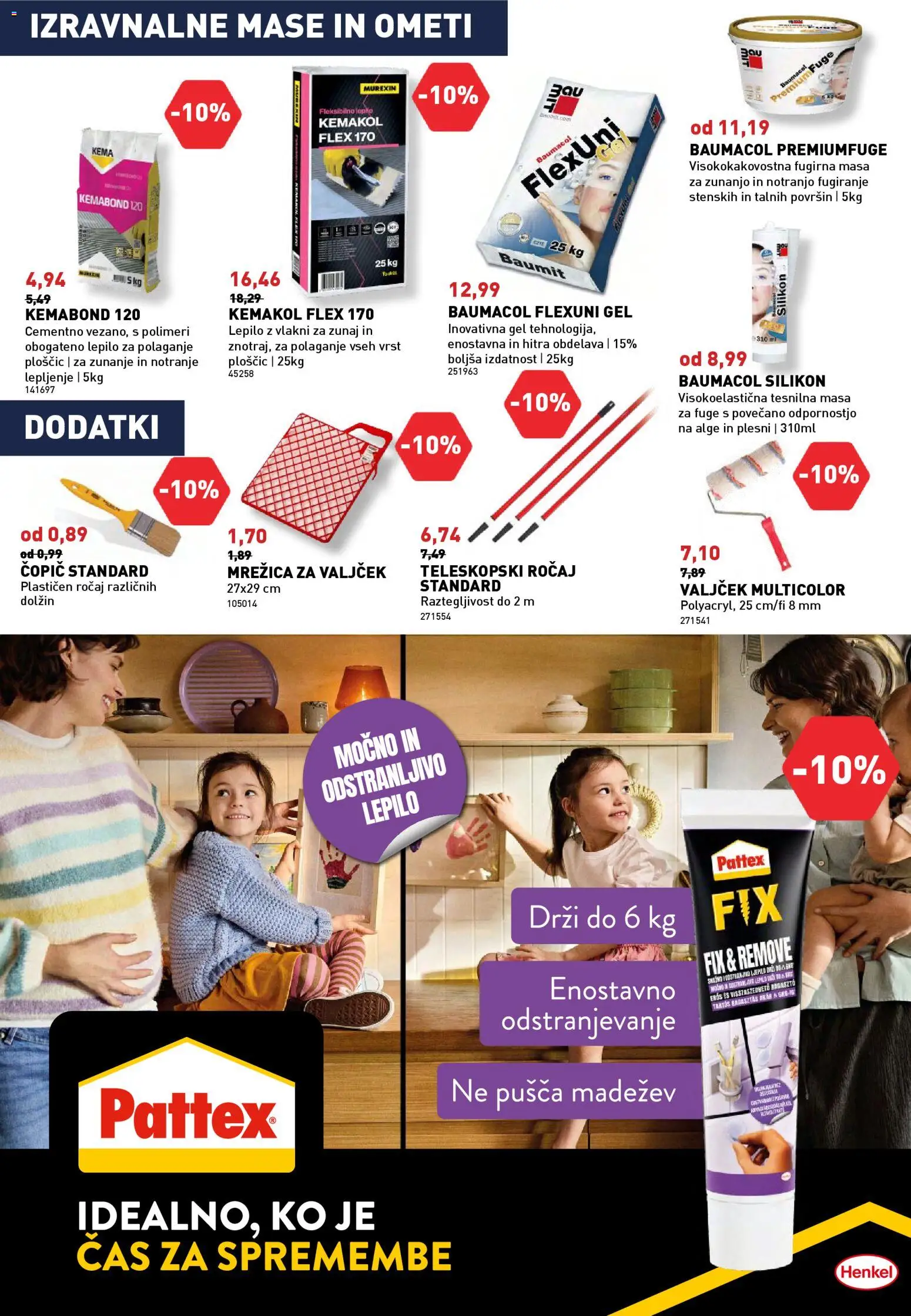 Novi Inpos katalog ponudbe – veljaven od 09.04.2026 | Stran: 19 | Izdelki: Copic, Mrežica, Lepilo, Silikon