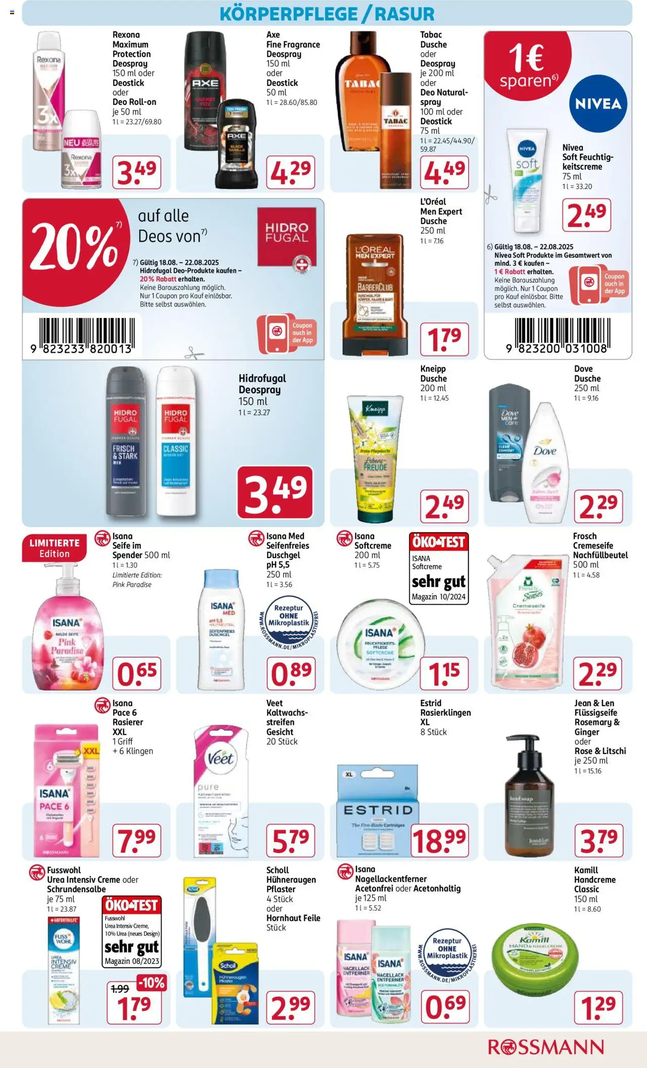 Rossmann Prospekt 	 - gültig ab dem 18.08.2025 | Seite: 9 | Produkte: Dusche, Nagellack, Axe, Shower Gel