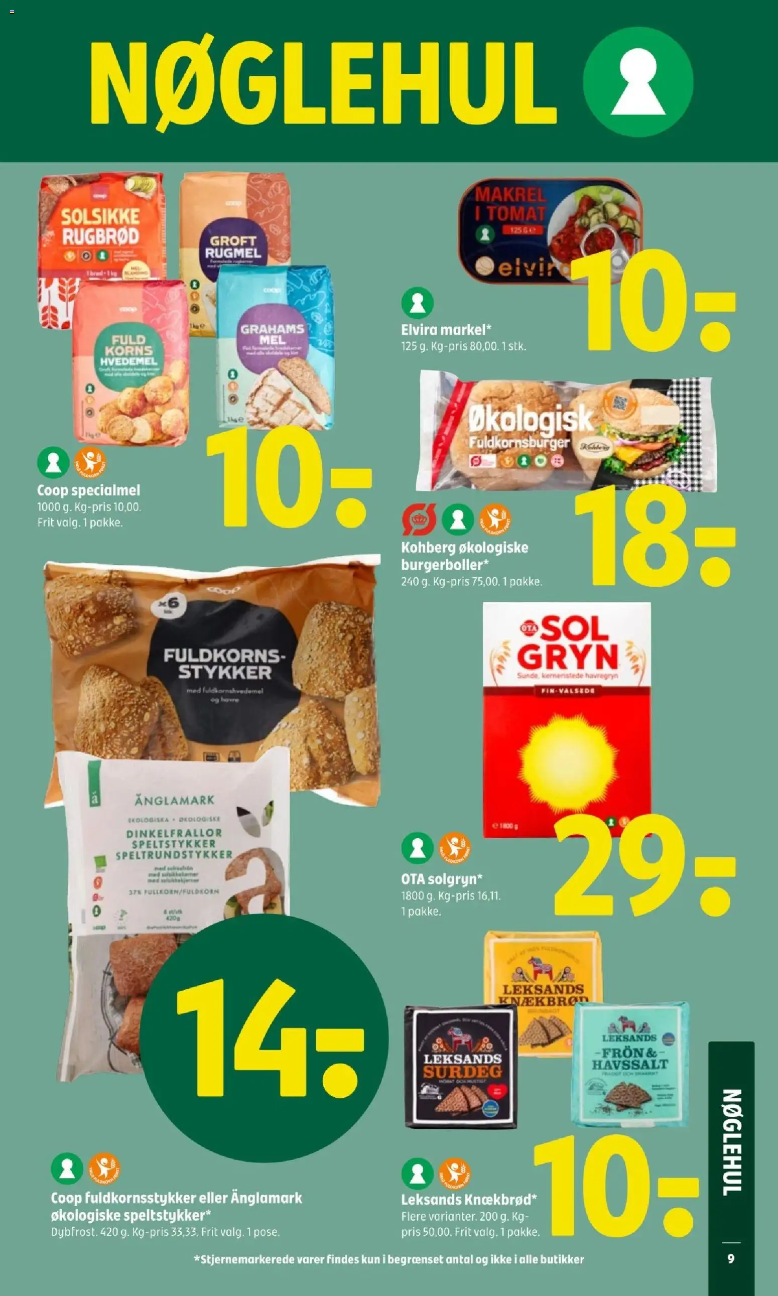 Coop 365 tilbudsavis – gyldig fra 15.01.2026 | Side: 11 | Produkter: Hvedemel, Makrel, Havregryn, Rugbrød