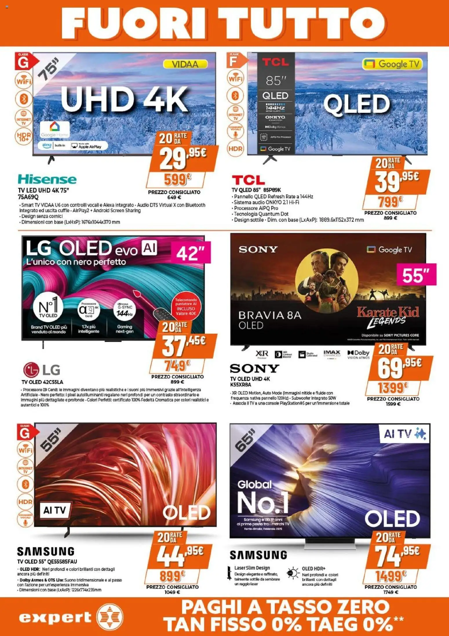 Volantino Expert del 15.01.2026 | Pagina: 17 | Prodotti: Telecomando, smart TV, Audio, Cuffie