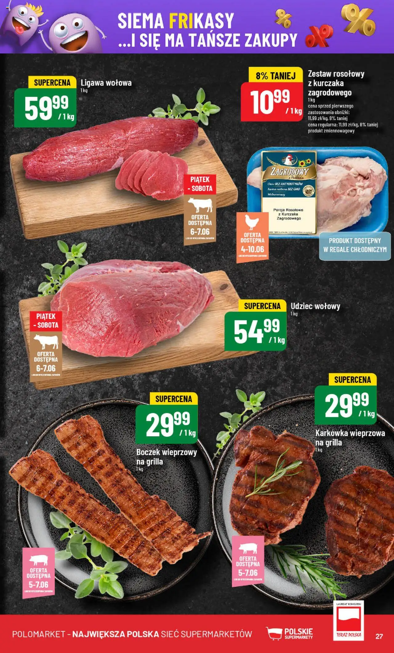 POLOmarket Gazetka od 04.06.2025 | Strona: 27 | Produkty: Karkówka, Karkówka wieprzowa, Boczek wieprzowy, Boczek