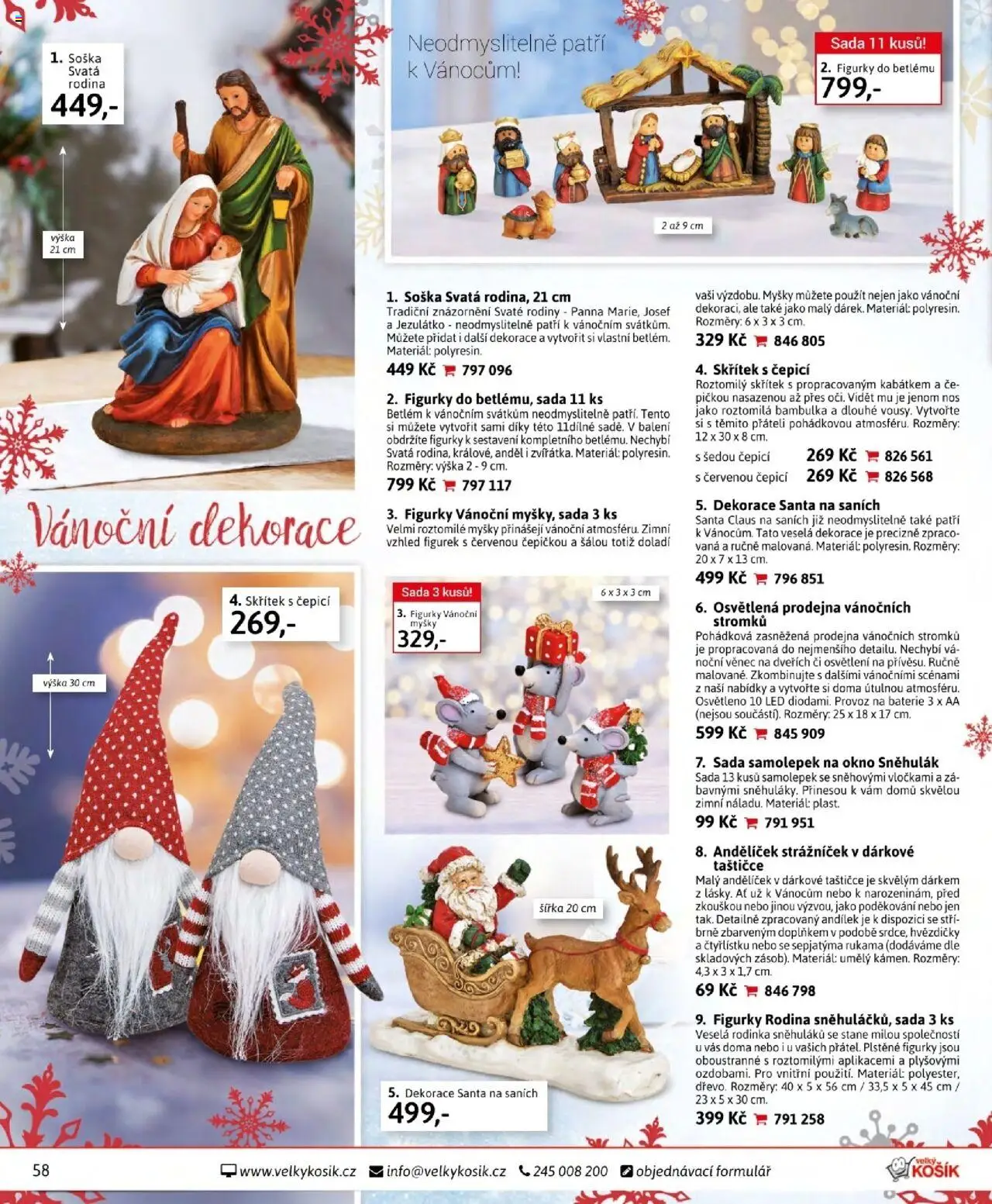 Velký Košík katalog říjen od 01.10.2025 | Strana: 58 | Produkty: Soška, Baterie, Vánoční dekorace, LED