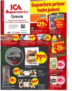 ICA Supermarket - Grevie - Förhandsvisning av reklamblad från butik ICA Supermarket aktuell från 22.12.2025
