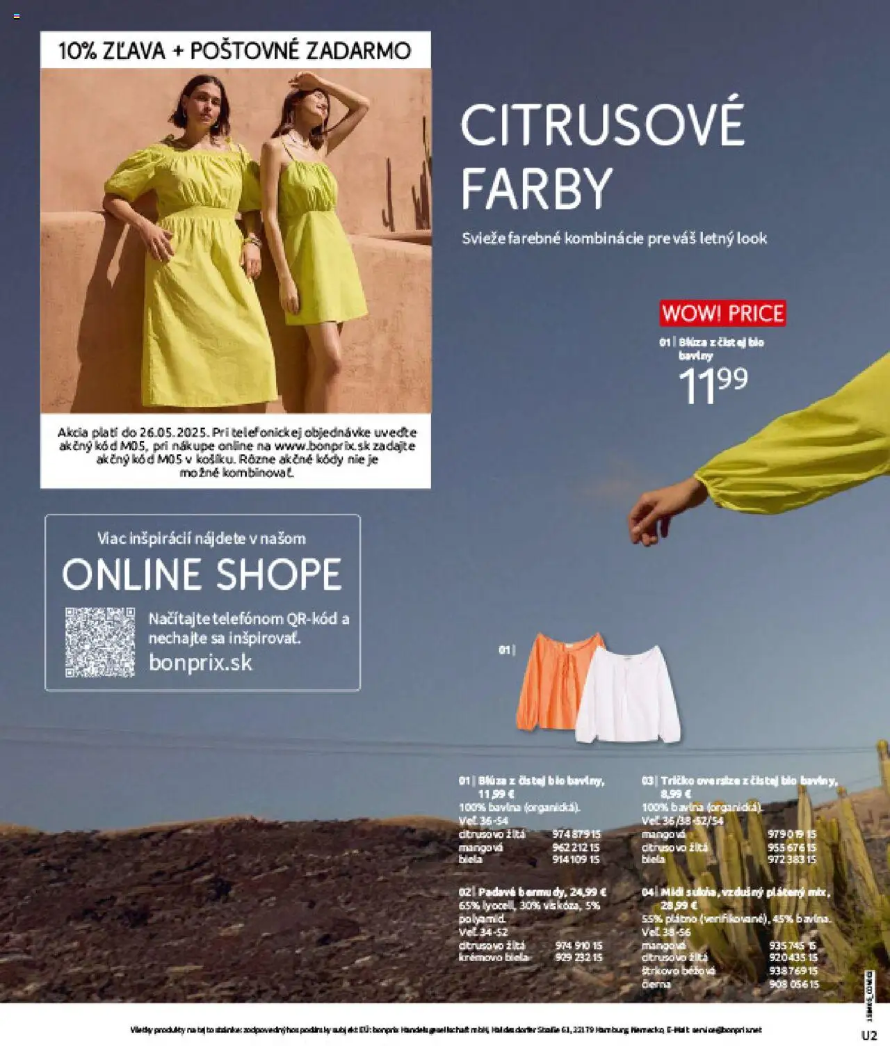 Bonprix katalóg citrusové farby │ platný od 26.05.2025 | Strana: 2 | Produkty: Tričko