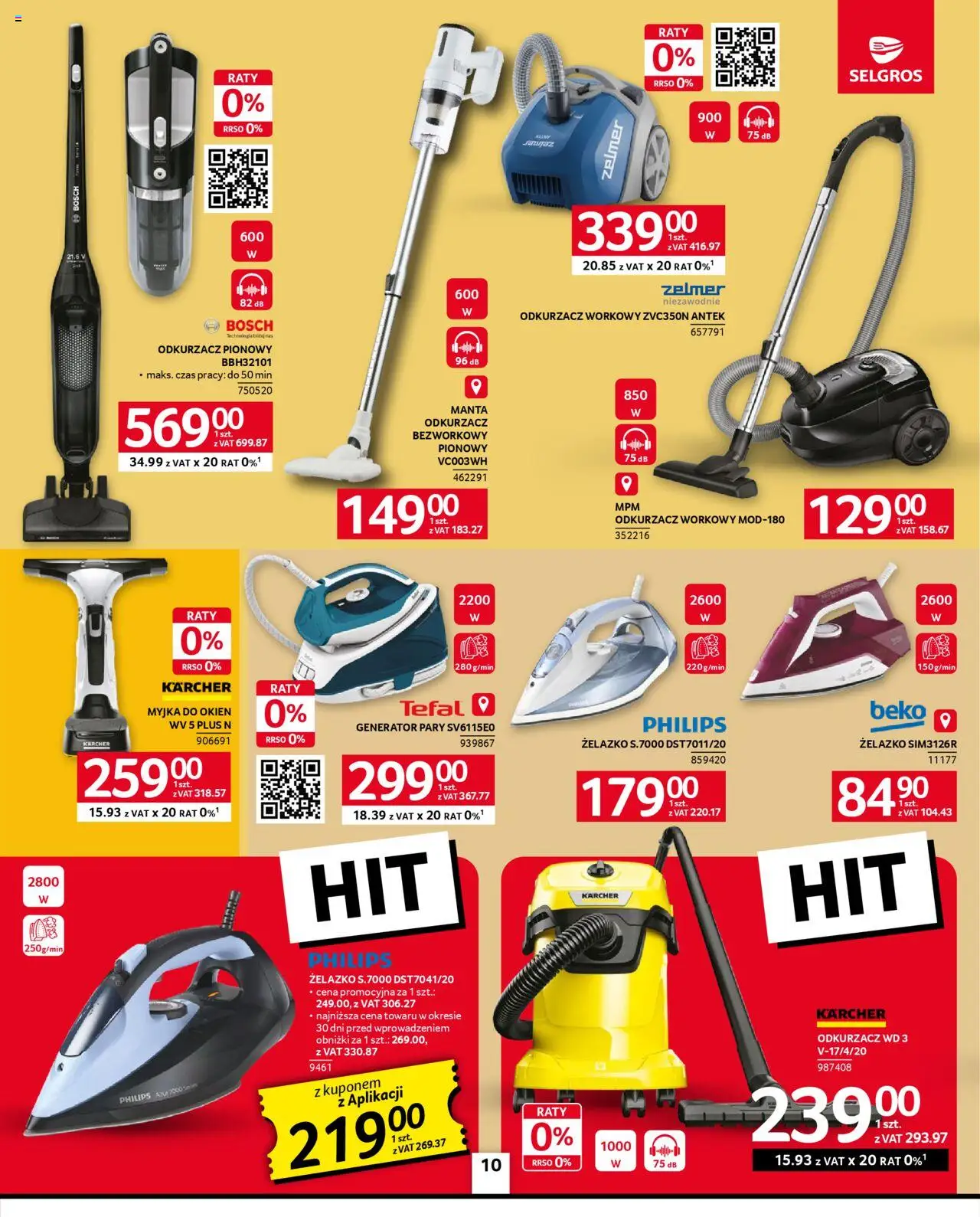 Selgros cash&carry Gazetka - Oferta przemysłowa od 23.10.2025 | Strona: 12 | Produkty: Odkurzacz, Odkurzacz pionowy, Generator pary, Tefal