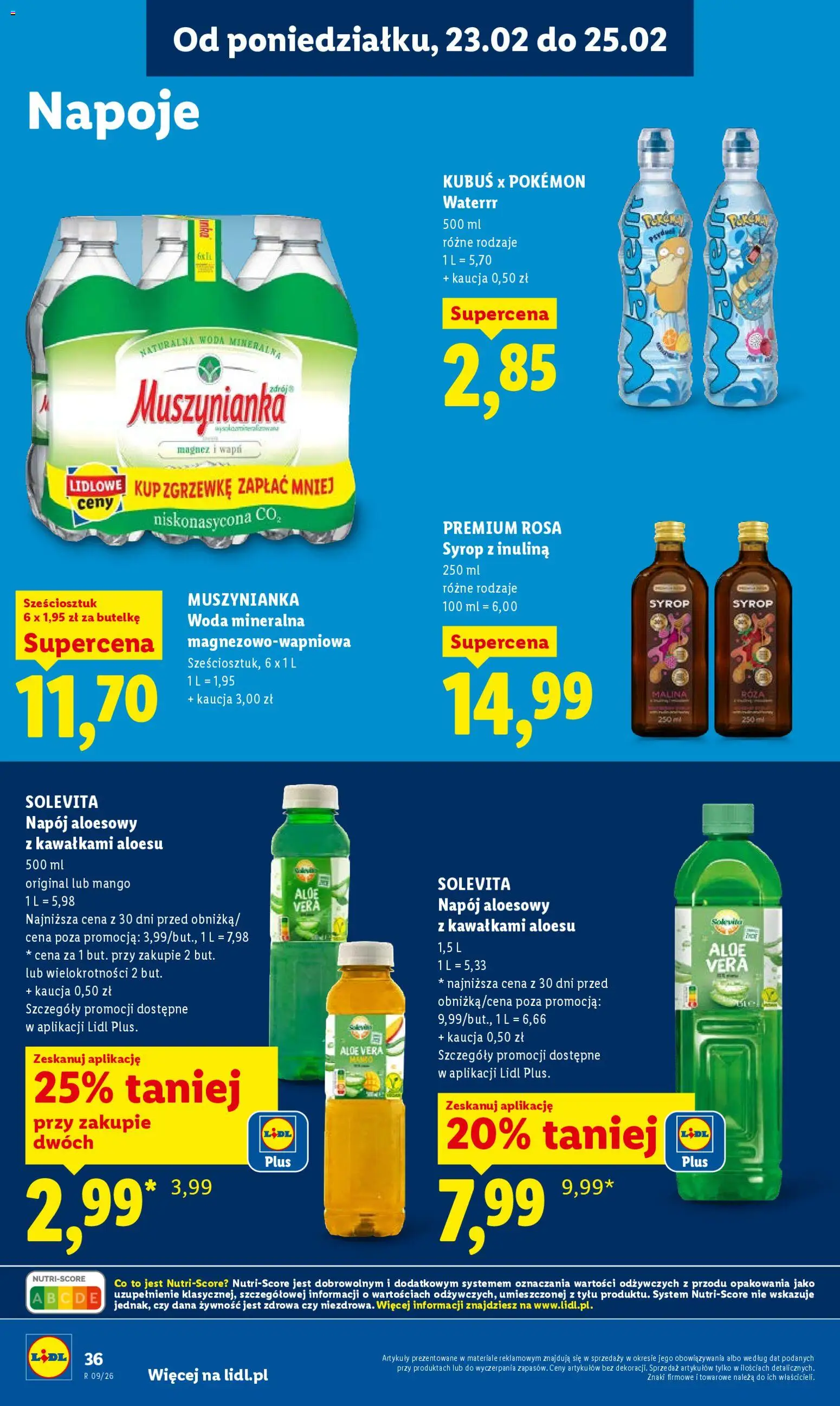 Lidl Polsko leták od 23.02.2026 | Strana: 36 | Produkty: Mango, Aloe vera, Solevita