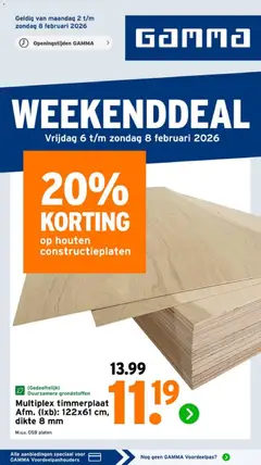 GAMMA - Weekenddeal - Voorbeeld van een folder van GAMMA, geldig van 06.02.2026