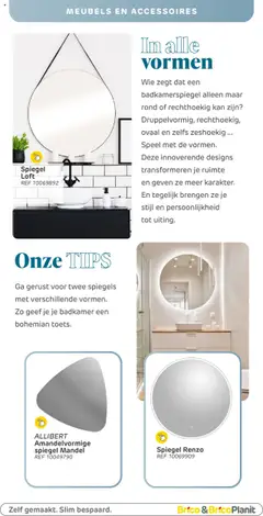 Brico Plan-it Badkamermagazine - Voorbeeld van een folder van Brico Plan-it, geldig van 28.04.2025 | Pagina: 31 | Producten: Spiegels, Spiegel, Kan