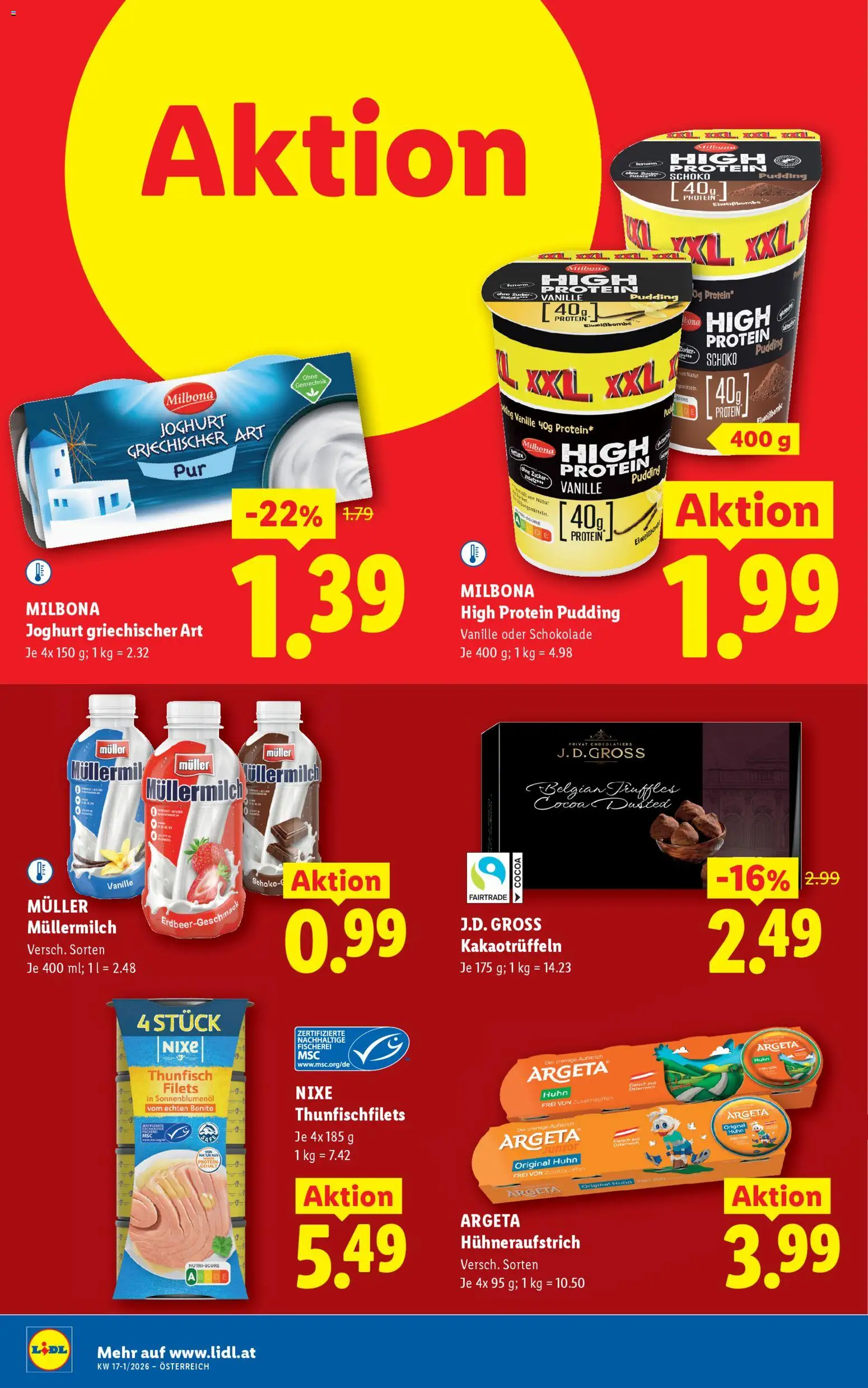 Lidl Flugblatt - Altenmarkt im Pongau, St. Johann im Pongau, Zell am See gültig ab 16.04.2026 | Seite: 41 | Produkte: Zucker, Joghurt, Schokolade