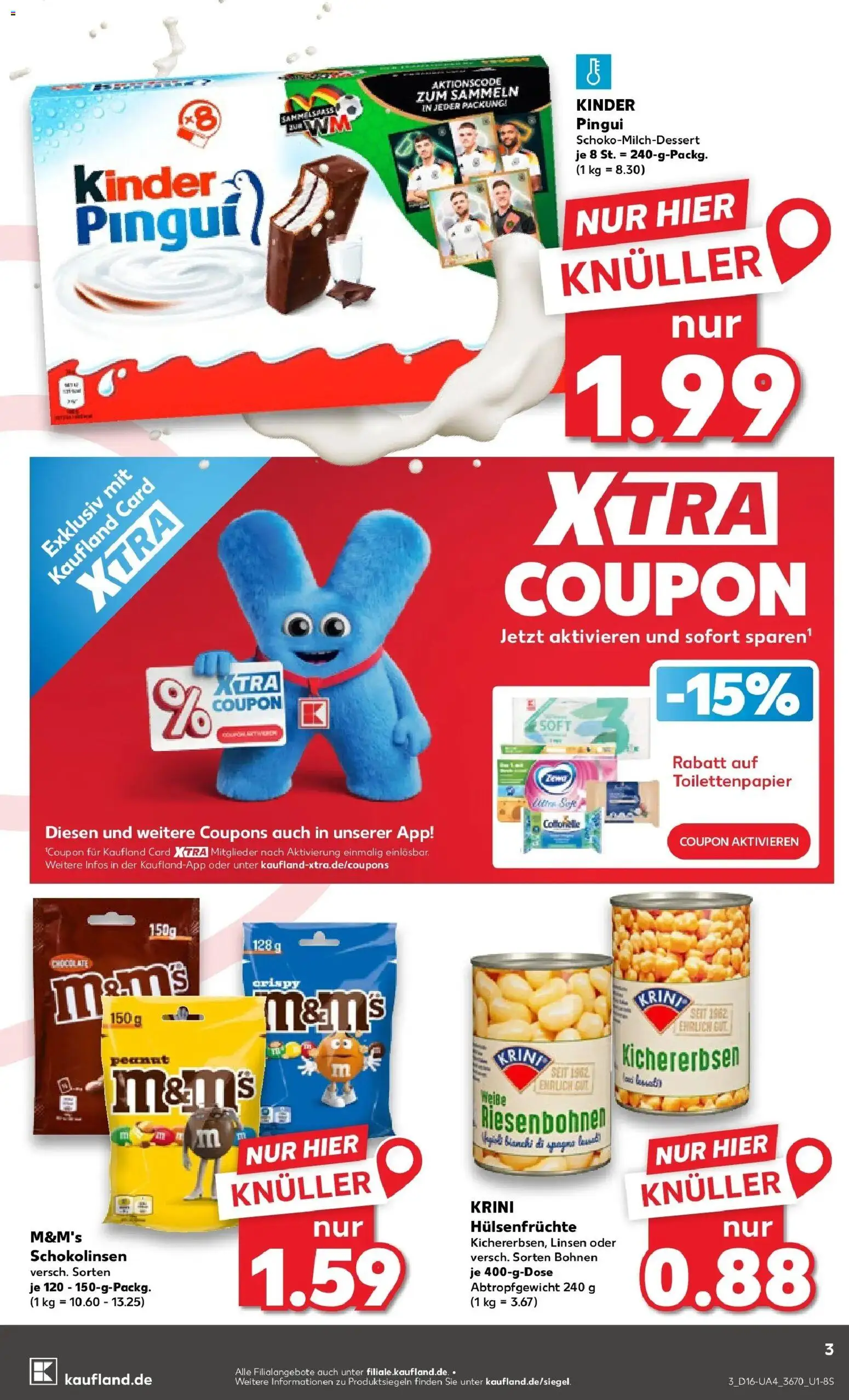 Kaufland Prospekt Kaiserslautern	 – gültig ab 16.04.2026 | Seite: 3 | Produkte: M&M's, Toilettenpapier