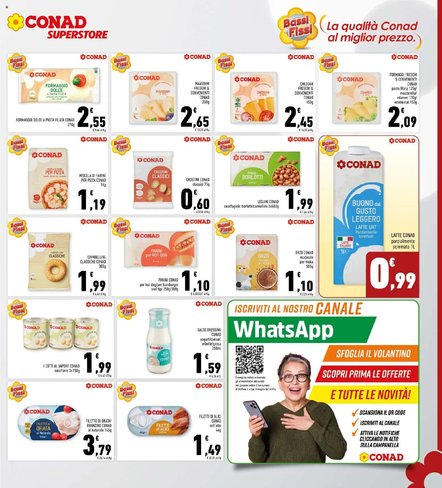 Volantino Conad del 19.11.2025 | Pagina: 23 | Prodotti: Legumi, Pasta, Hamburger, Macinato