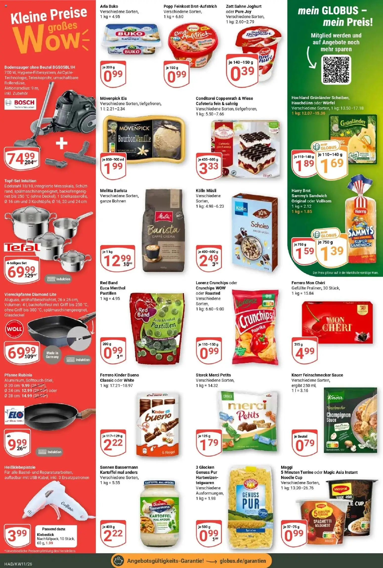Globus prospekt Halle (saale)	 – gültig ab 09.03.2026 | Seite: 2 | Produkte: Kolln, Maggi, Lorenz crunchips, Brot