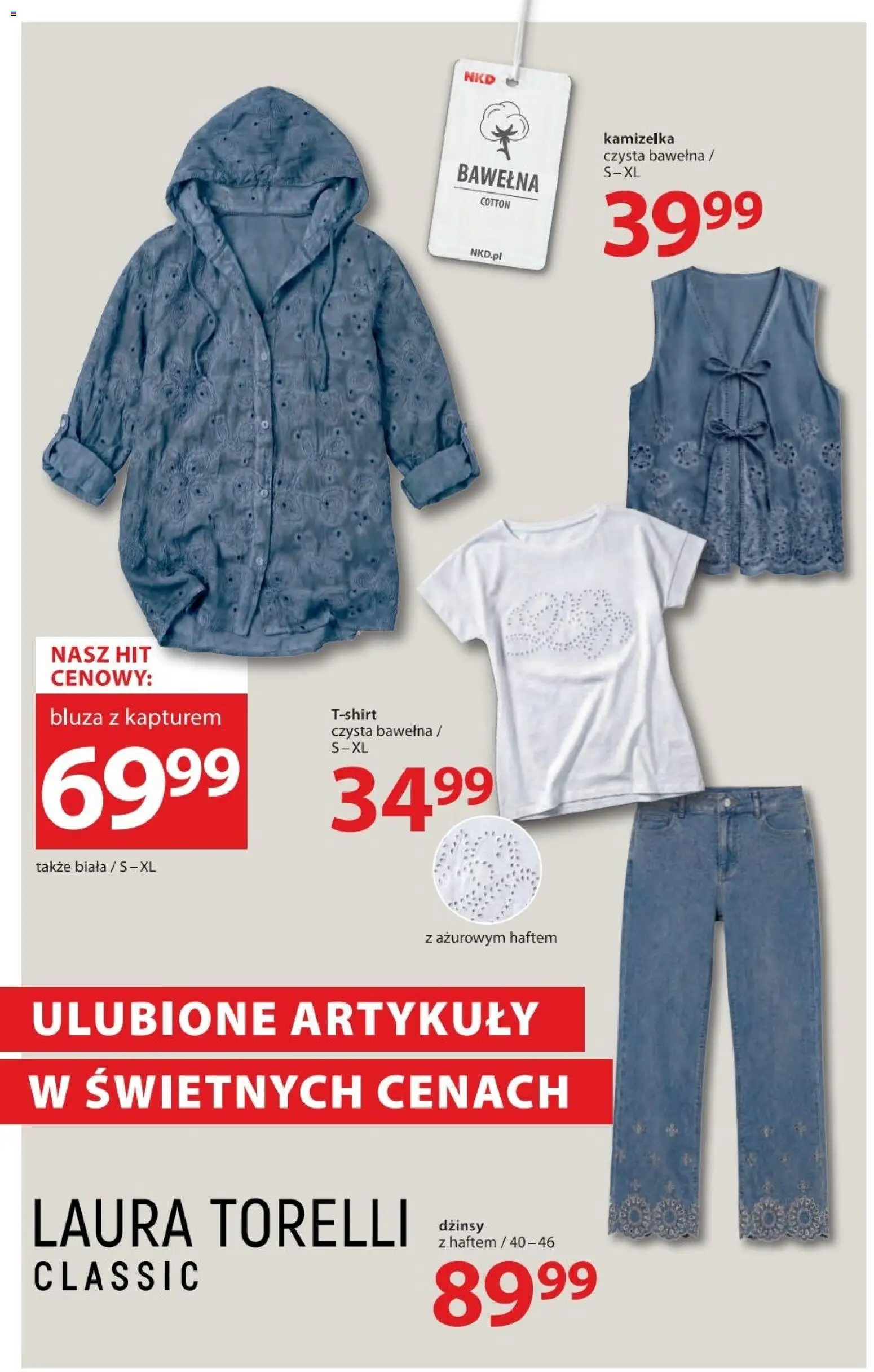 NKD gazetka od 07.05.2026 | Strona: 2 | Produkty: Bluza z kapturem, Kamizelka, Dżinsy