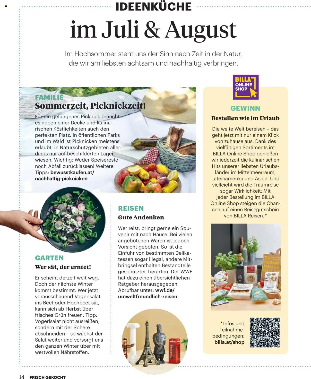 Billa Frisch Gekocht gültig ab 03.07.2025 | Seite: 14 | Produkte: Salat, Decke