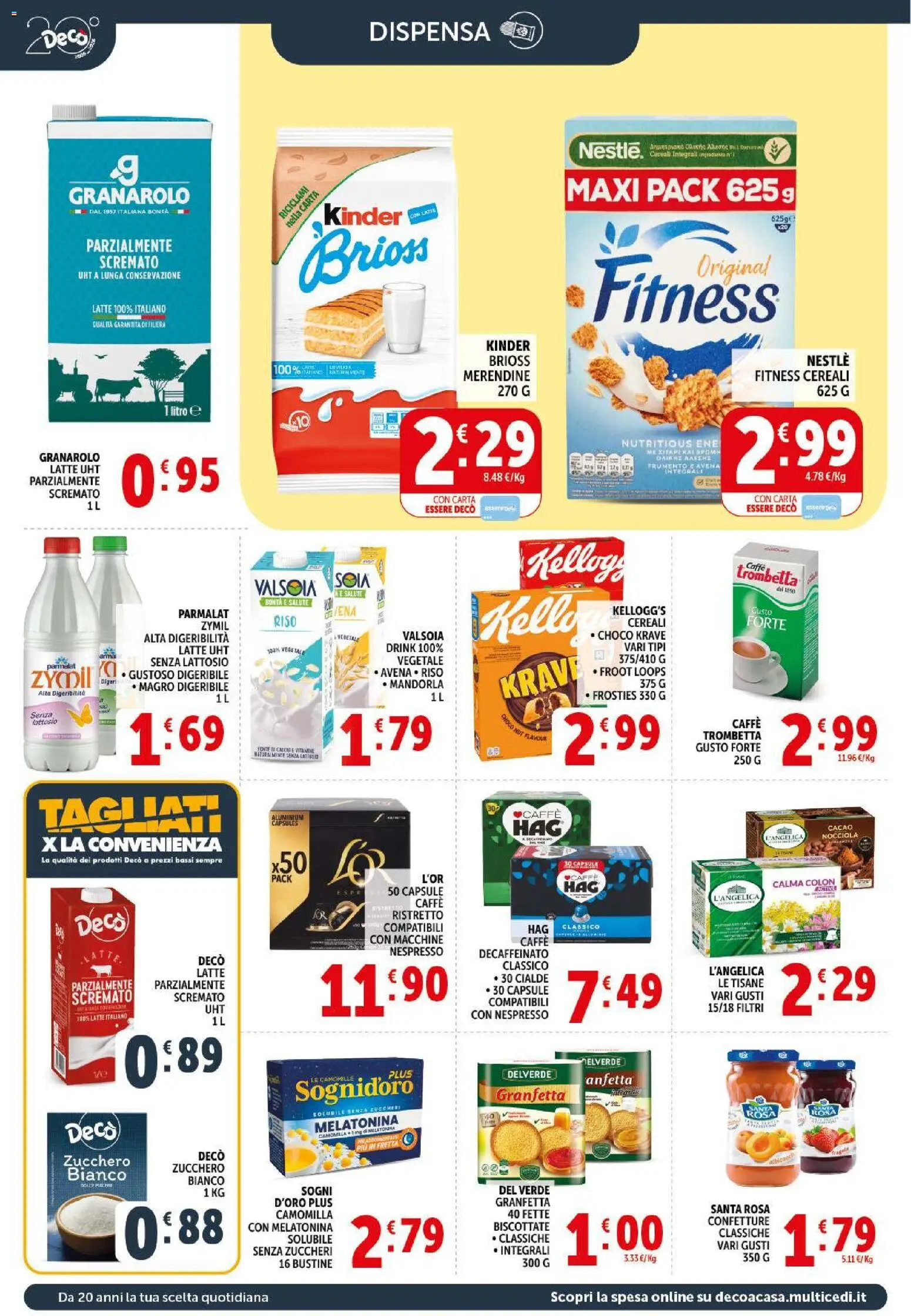 Volantino Decò del 17.03.2026 | Pagina: 10 | Prodotti: Caffè, Riso, Zucchero, Merendine