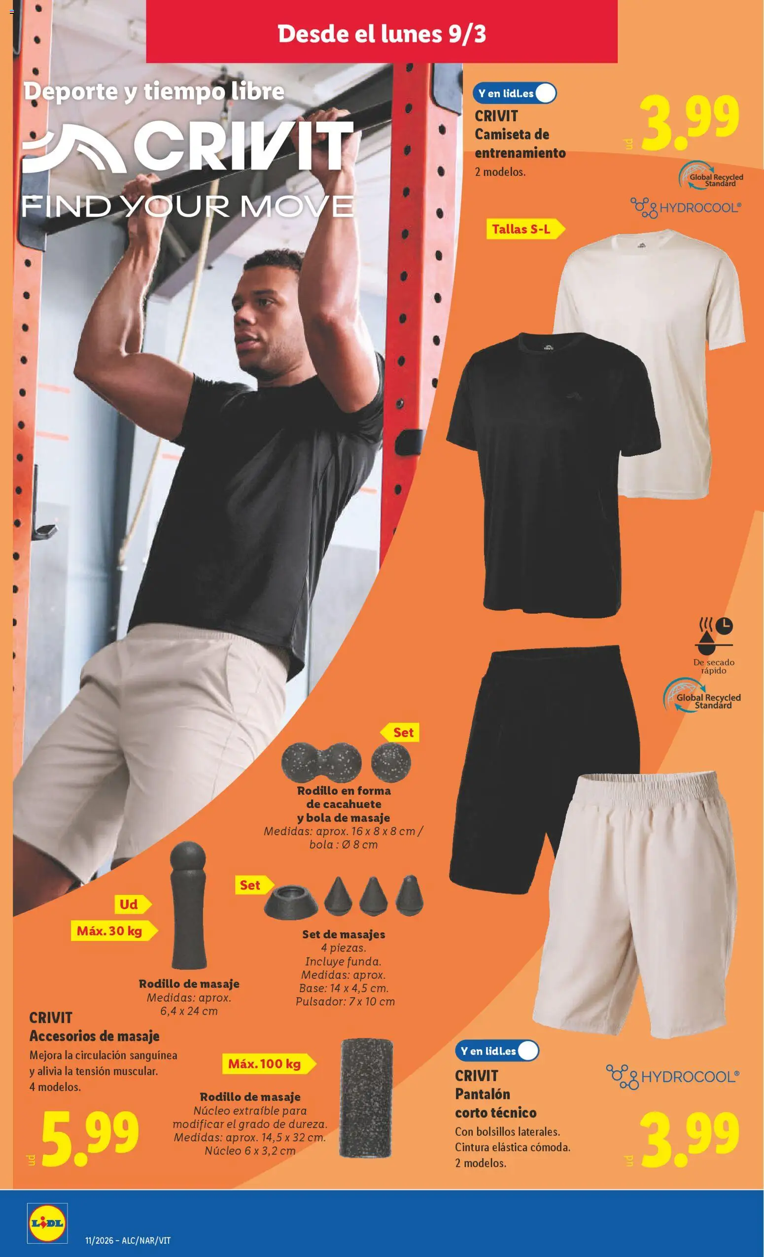 Lidl folleto de bazar │ válido desde el 09.03.2026 | Página: 8 | Productos: Pantalón corto