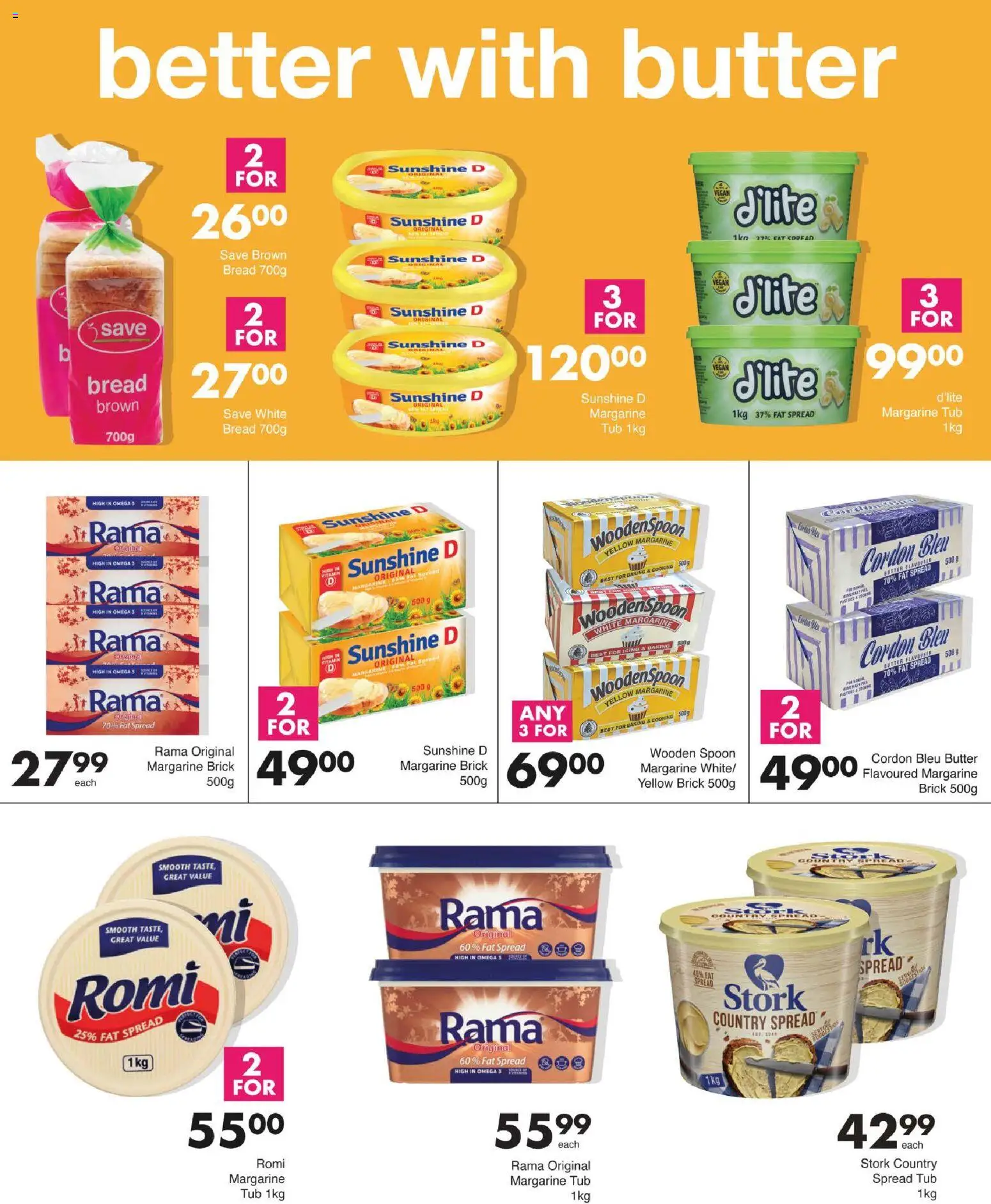 New Save catalogue – valid from 12.02.2026 | Page: 10 | Products: Butter, Bread, Margarine, Fat spread