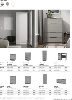 Preview of B&Q - Furniture & storage valid from 16.12.2025 | Page: 83 | Products: Table, Box, Bed, Wardrobe
