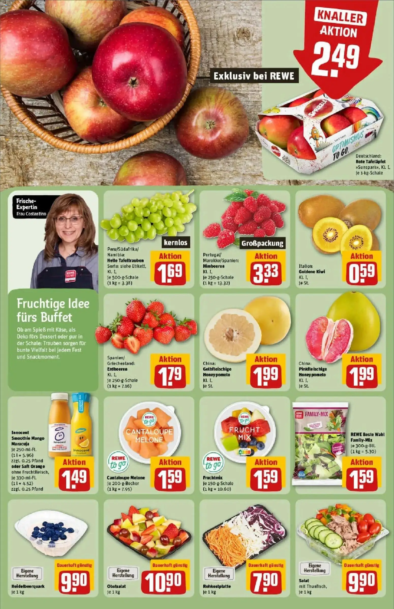 Rewe prospekt Bonn / Beuel	 – gültig ab 11.01.2026 | Seite: 6 | Produkte: Himbeeren, Mango, Melone, Saft