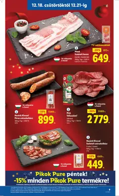 Pick Téliszalámi*, Zoknival, 380 g - amely érvényes a következő dátumtól: 18.12.2025 | Oldal: 9