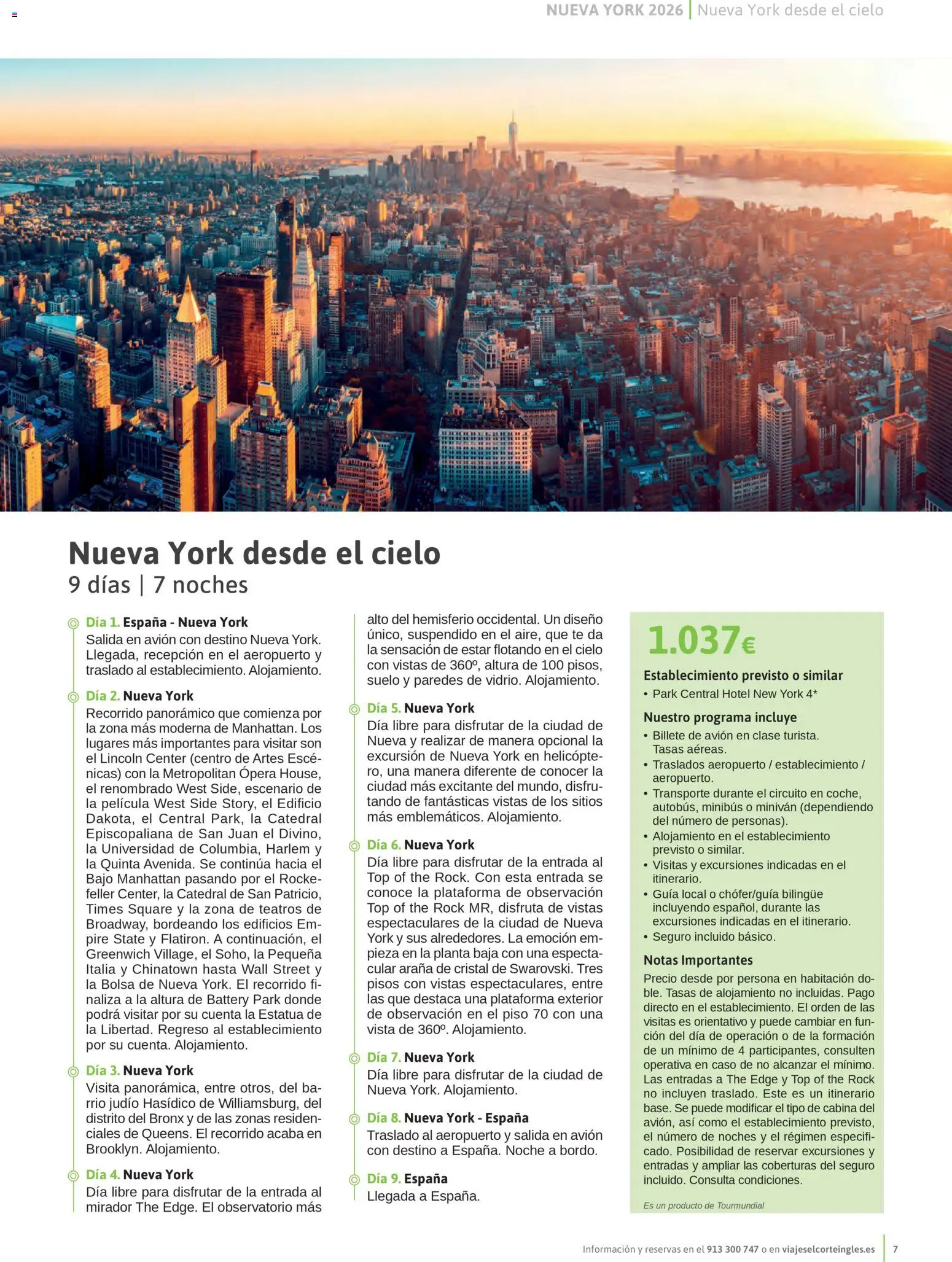 Viajes El Corte Inglés Nueva York │ válido desde el 14.01.2026 | Página: 7 | Productos: Té, Bolsa