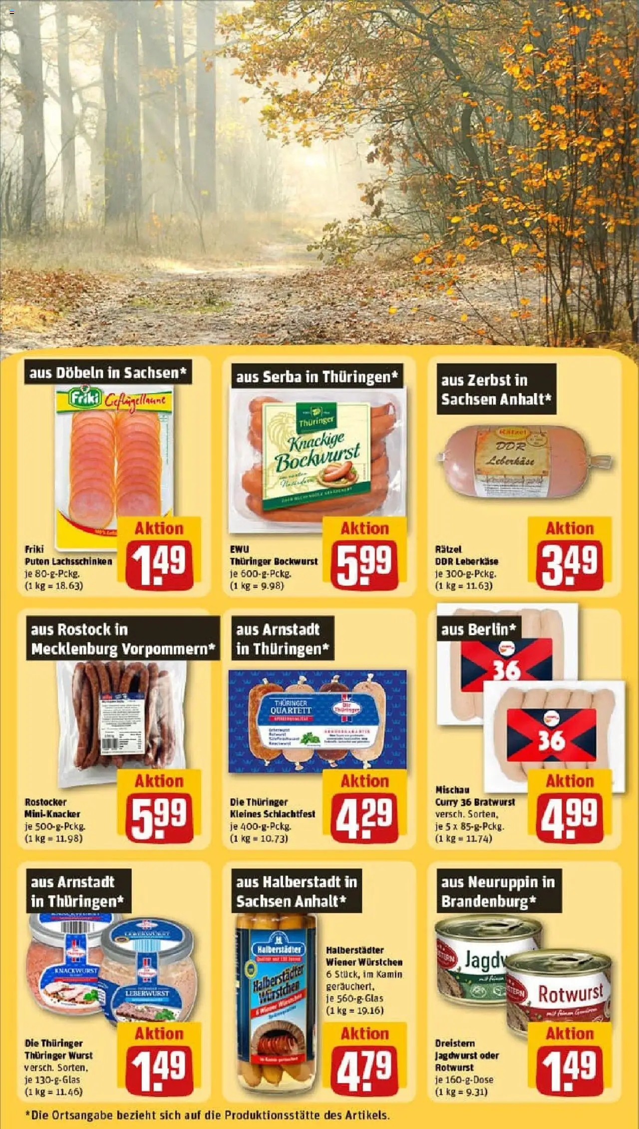 Rewe prospekt Berlin / Prenzlauer Berg	 – gültig ab 28.09.2025 | Seite: 23 | Produkte: Bockwurst, Wiener wurstchen, Kamin, Wurst