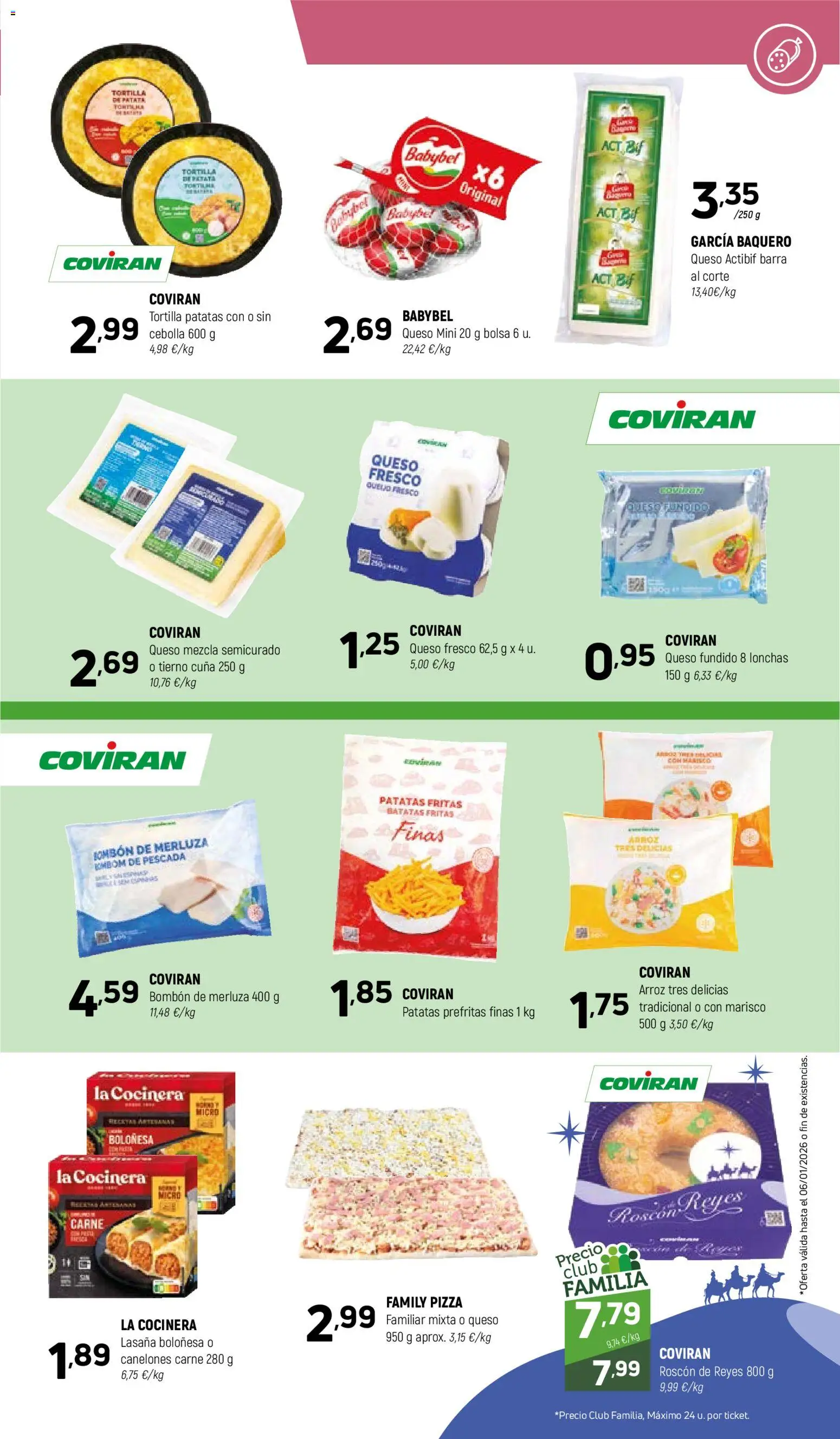 Coviran - Badajoz │ válido desde el 02.01.2026 | Página: 5 | Productos: Pizza, Queso fresco, Cuna, Canelones