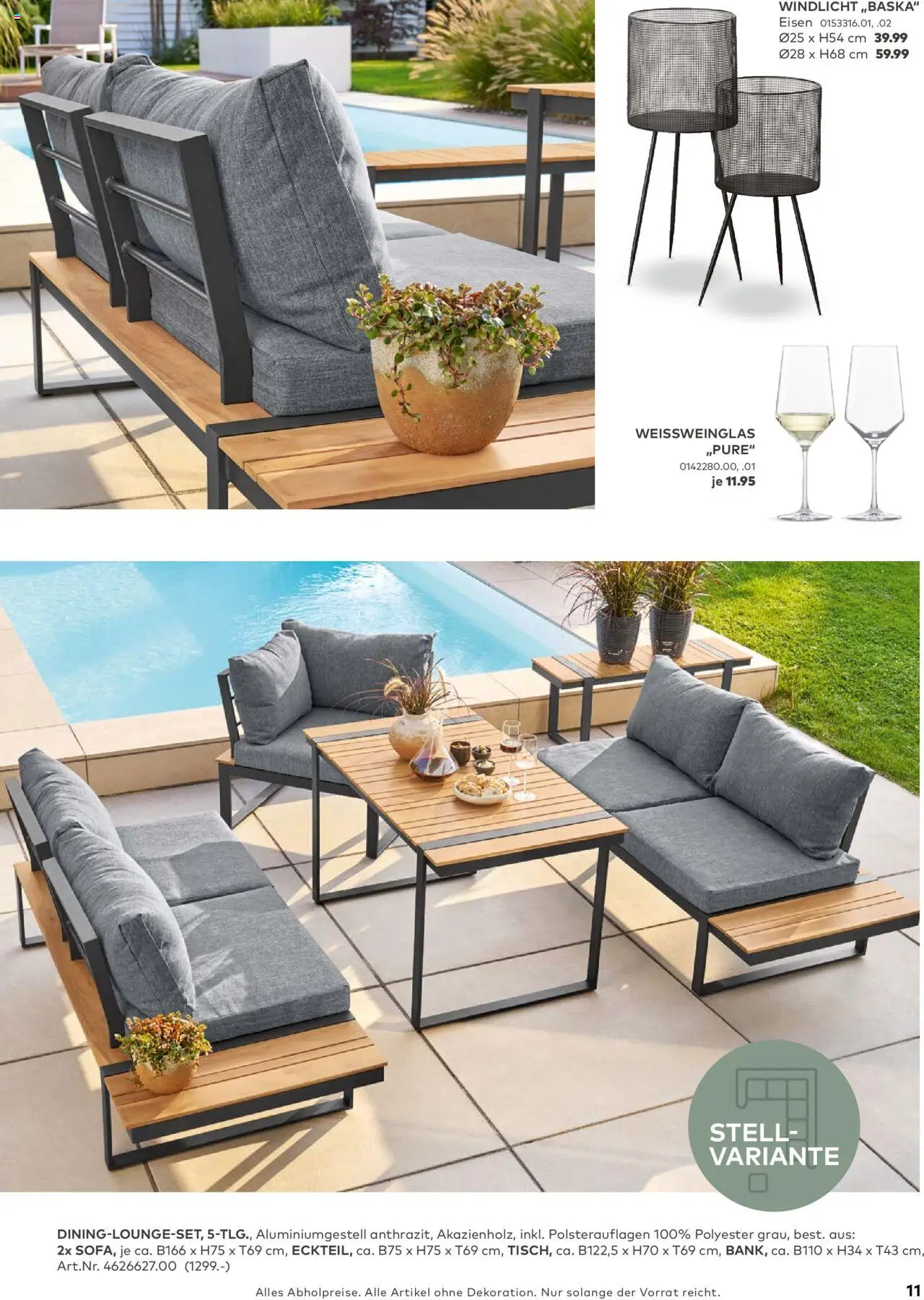 Porta! - Outdoor - Gartenmöbelkatalog 2025 - gültig ab dem 02.03.2025 | Seite: 11