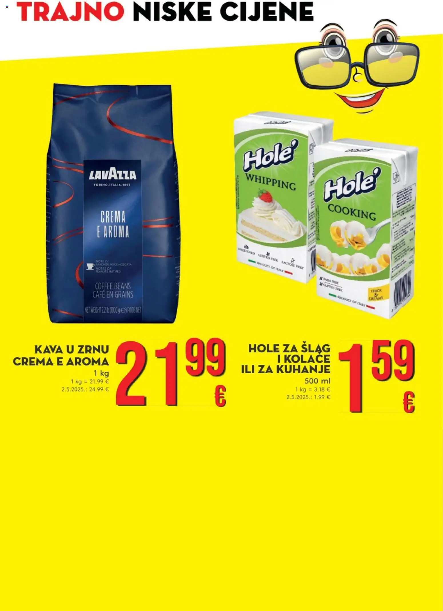 Stanić Diskont katalog | vrijedi od 22.12.2025 | Stranica: 7 | Proizvodi: Kava u zrnu, Kava, Šlag