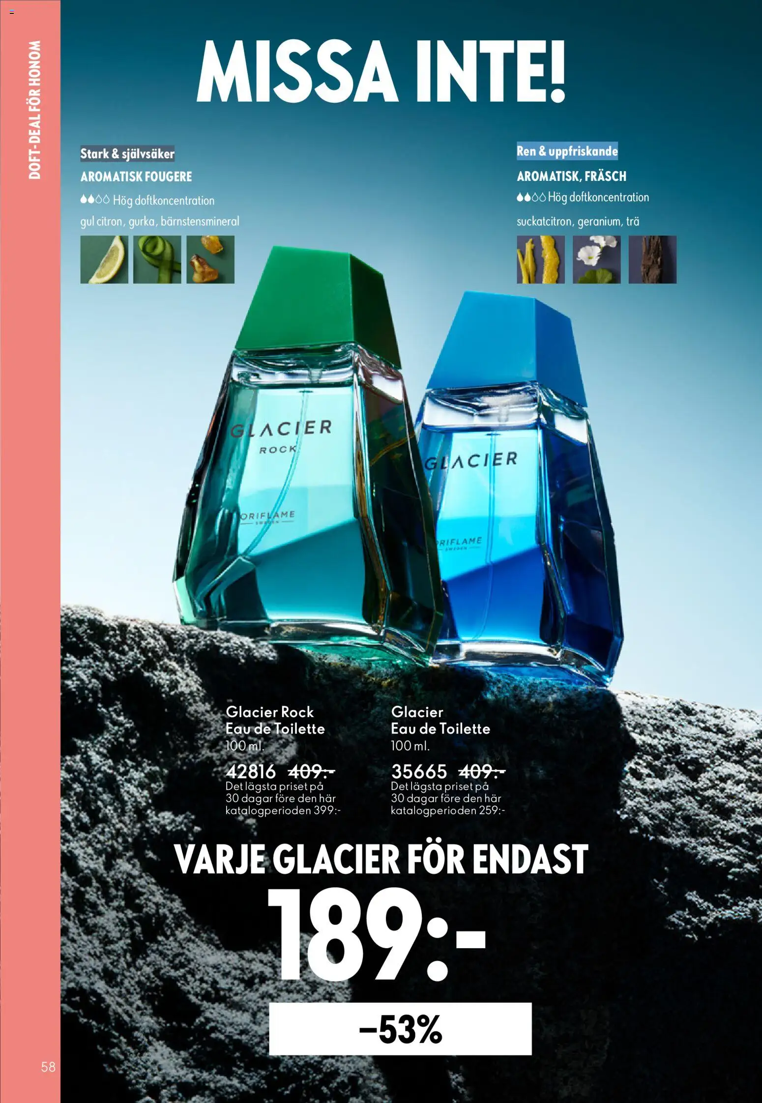 Oriflame reklamblad aktuell från 11.03.2026 | Sida: 58 | Produkter: Eau de toilette, Rock