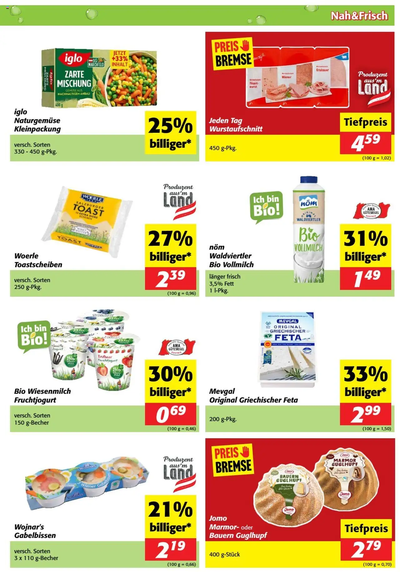 Nah und Frisch Flugblatt gültig ab 13.08.2025 | Seite: 3 | Produkte: Gemüse, Wurst