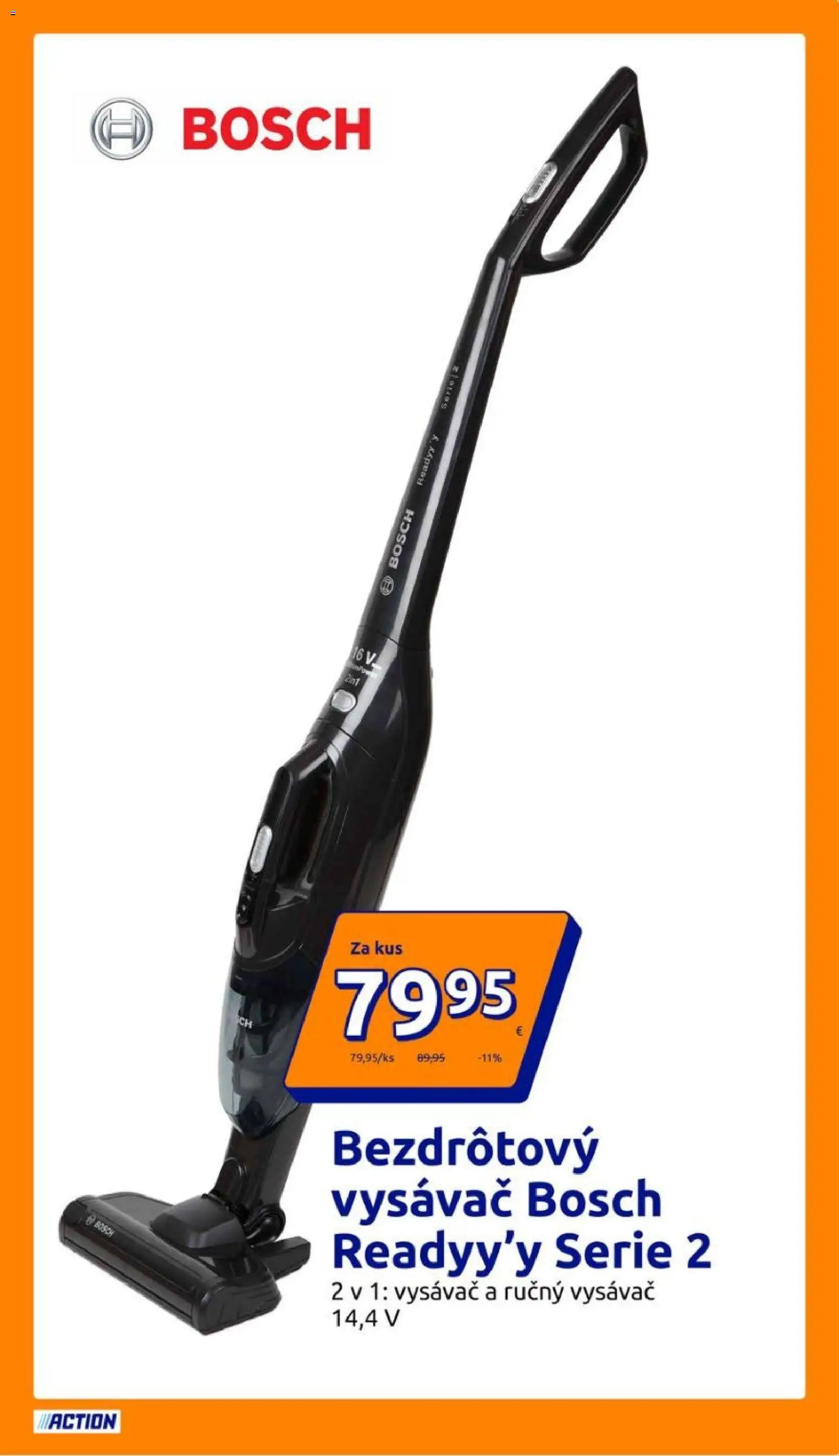 Nové Action akcie – leták je platný od 01.04.2026 | Strana: 17 | Produkty: Bosch, Ručný vysávač, Vysávač