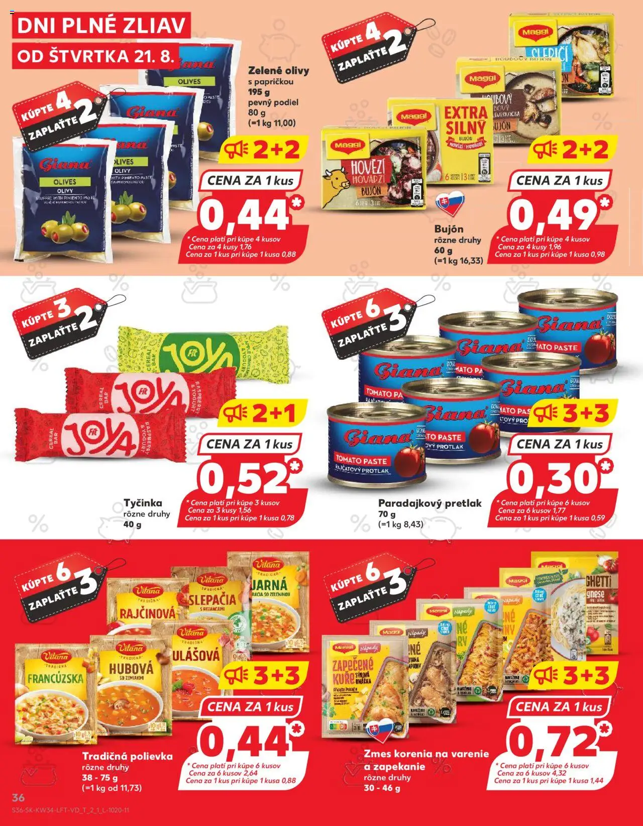 Kaufland Košice-OC Galéria │ platný od 21.08.2025 | Strana: 36 | Produkty: Pás, Bujón