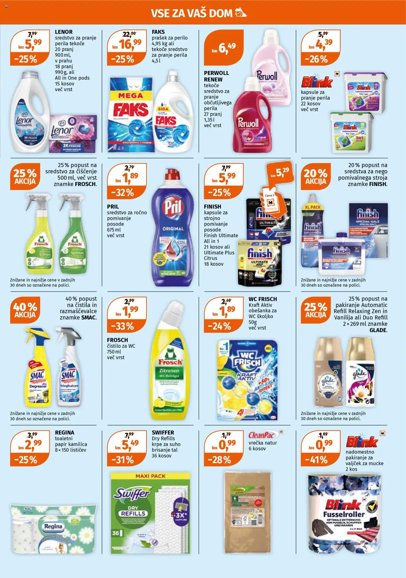 Novi Müller katalog ponudbe – veljaven od 10.11.2025 | Stran: 9 | Izdelki: Kapsule za pranje perila, Prašek, Čistila, Toaletni papir