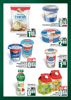 COOP Jednota leták platný od 16.10.2025 | Strana: 23 | Produkty: Smotana, Kiwi, Tvaroh, Mascarpone