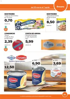 Anteprima del volantino Sogegross volantino valido a partire dal 25.03.2026 | Pagina: 53 | Prodotti: Olio, Tonno, Olio di girasole, Olio di Oliva