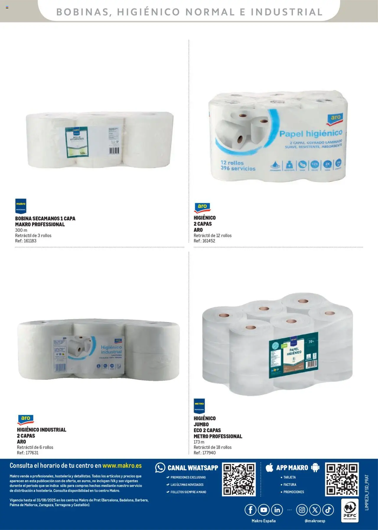 Makro - Catálogo Limpieza - Prat │ válido desde el 11.06.2025 | Página: 23 | Productos: Papel higienico