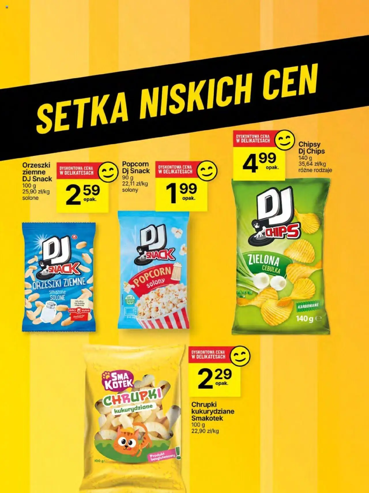 Delikatesy Centrum Gazetka - Sklepy Własne od 12.06.2025 | Strona: 63 | Produkty: Chipsy, Chrupki, Orzeszki ziemne, Popcorn