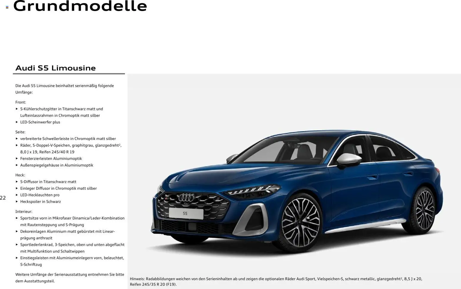 Audi A5 – gültig ab 28.10.2025 | Seite: 22