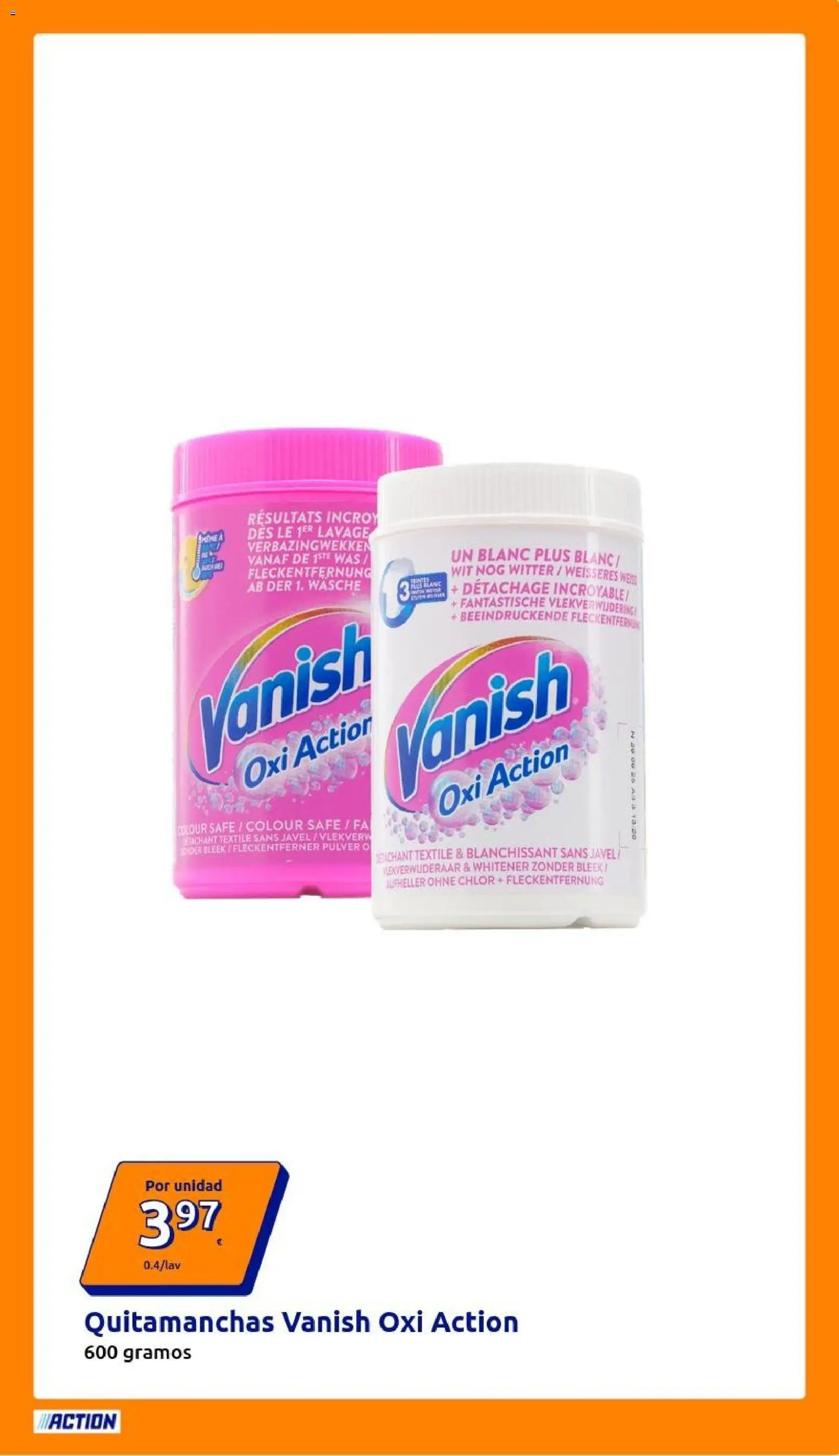 Action folleto │ válido desde el 01.04.2026 | Página: 3 | Productos: Quitamanchas
