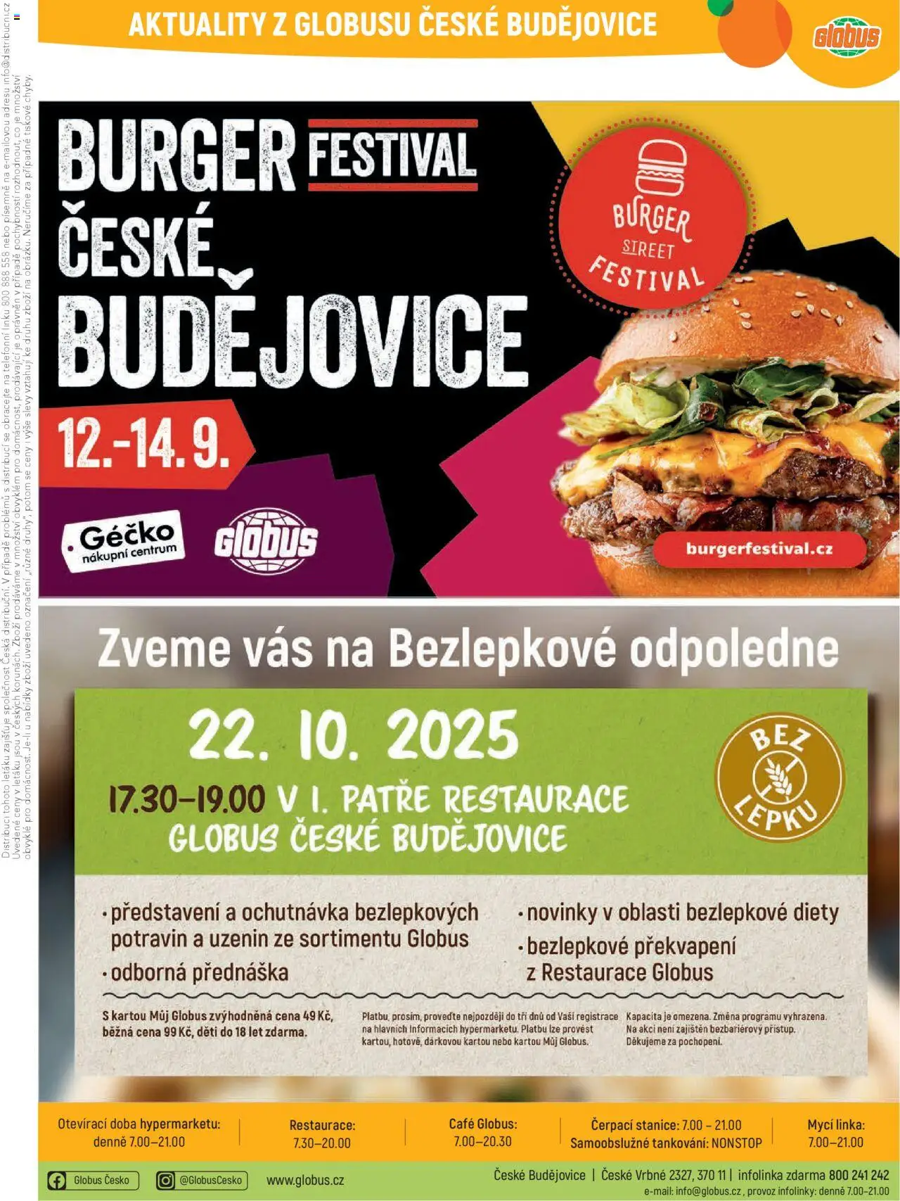 Globus leták - České Budějovice od 10.09.2025 | Strana: 30 | Produkty: Burger, Globus