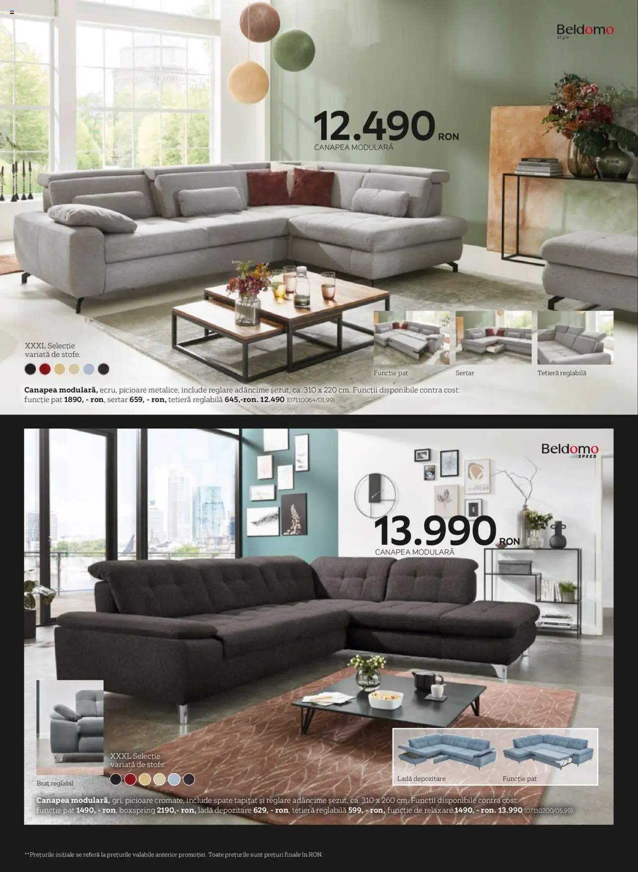 Noul catalog XXXLutz – valabil de la 07.04.2025 | Pagină: 4 | Produse: Delgeç, Pat, Canapea