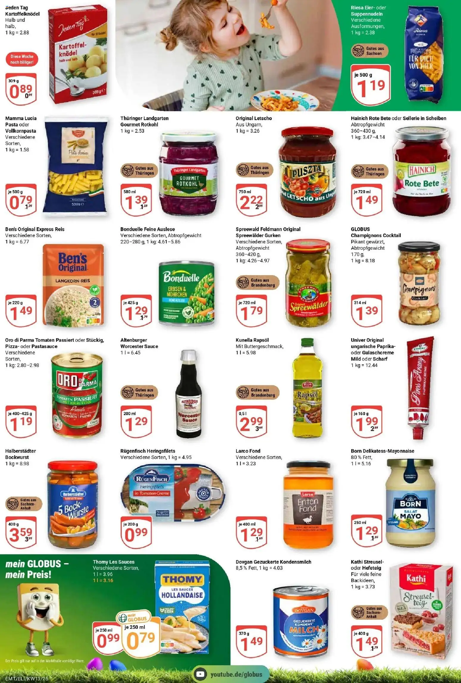 Globus prospekt Erfurt-Linderbach	 – gültig ab 23.03.2026 | Seite: 5 | Produkte: Eier, Oro di parma, Paprika, Salat