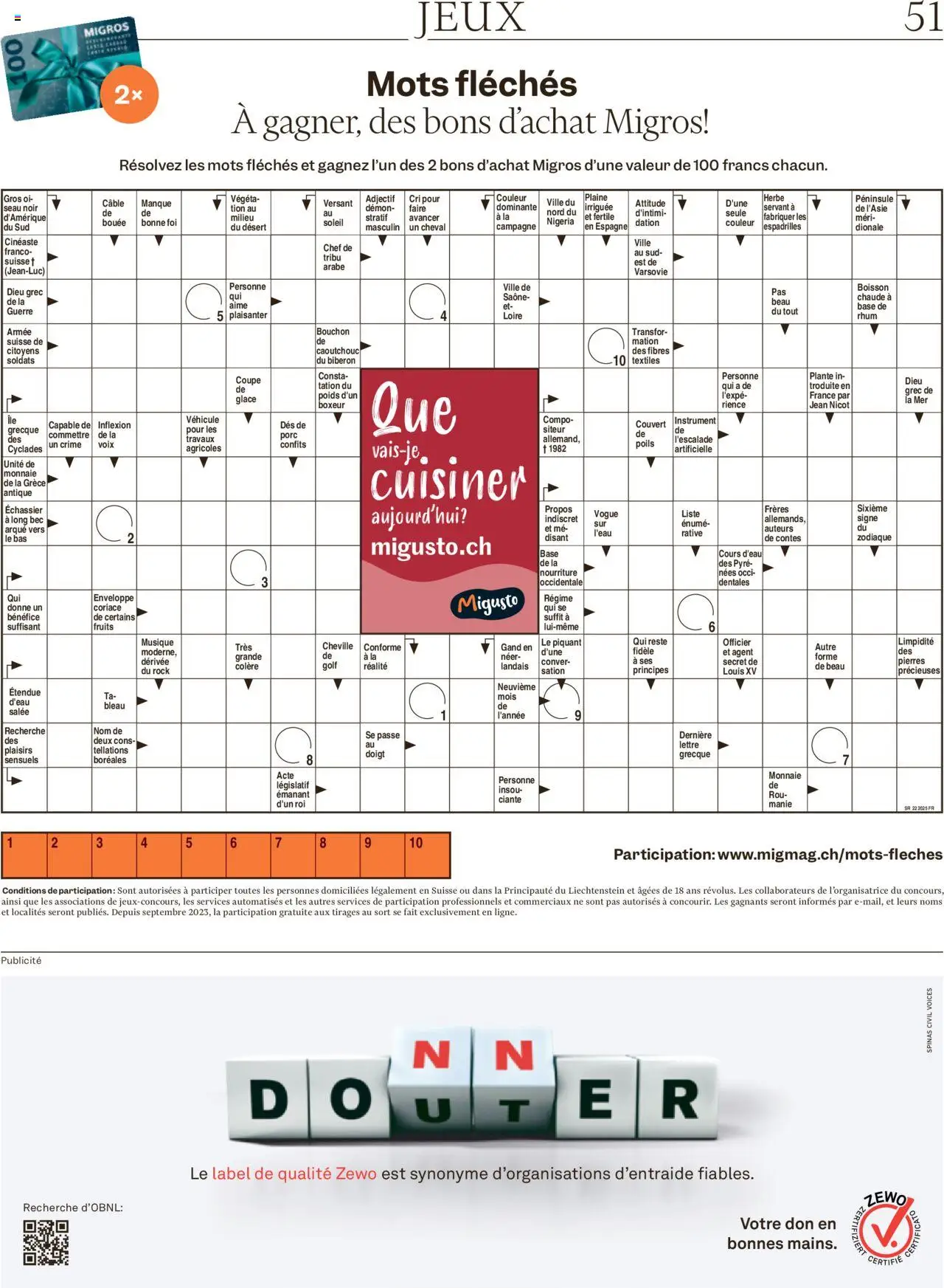 Migros Magazin FR ab 26.05.2025 | Seite: 51 | Produkte: Rock, Glace, Espadrilles