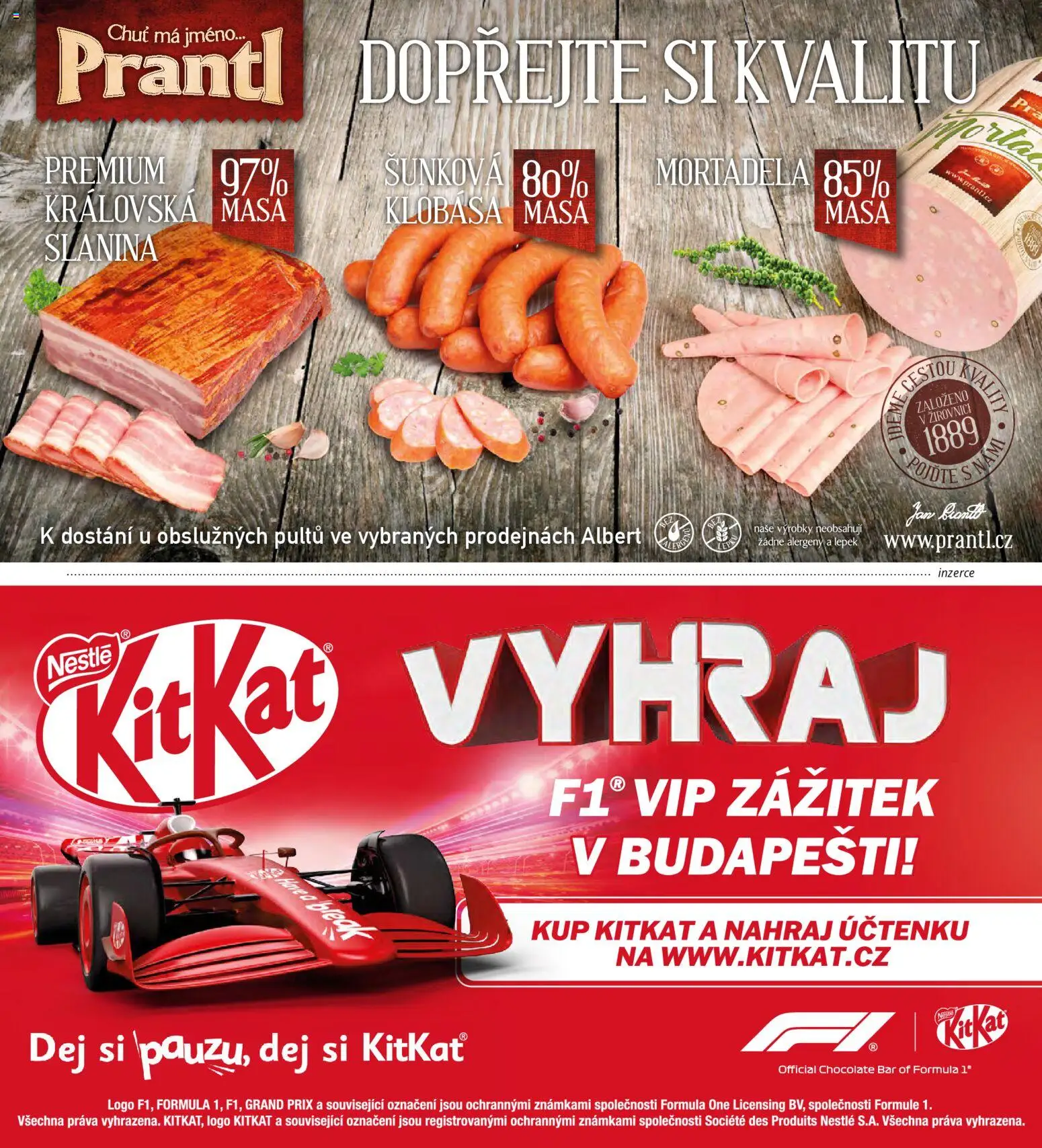 Albert magazín od 01.04.2026 | Strana: 55 | Produkty: Klobása, Slanina