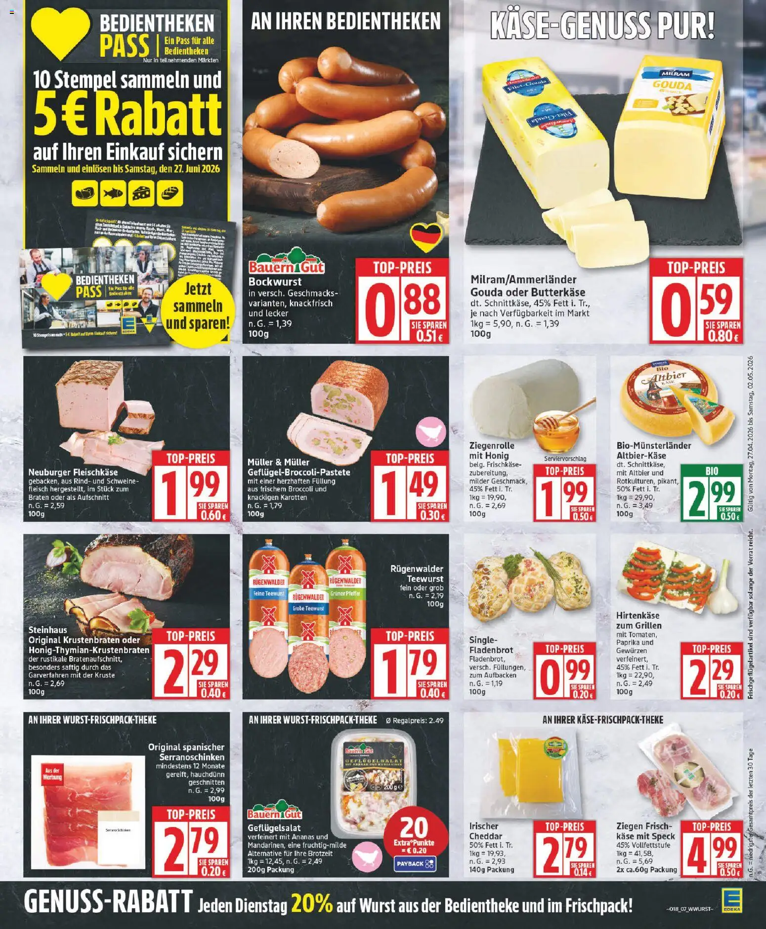 Elli Markt Prospekt – gültig ab 27.04.2026 | Seite: 7 | Produkte: Käse, Gouda, Paprika, Milram