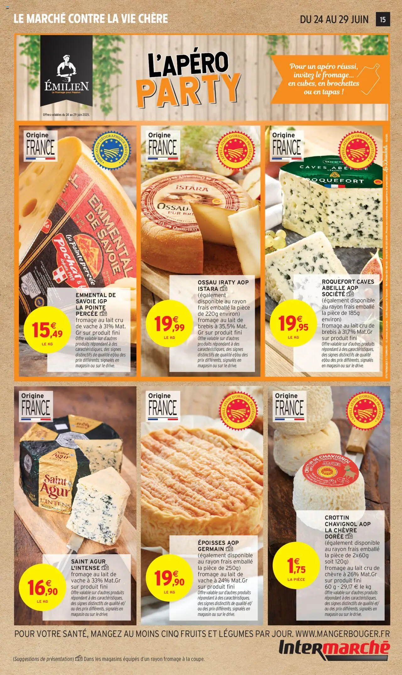  | Page: 17 | Produits: Emmental, Époisses, Lait, Fromage